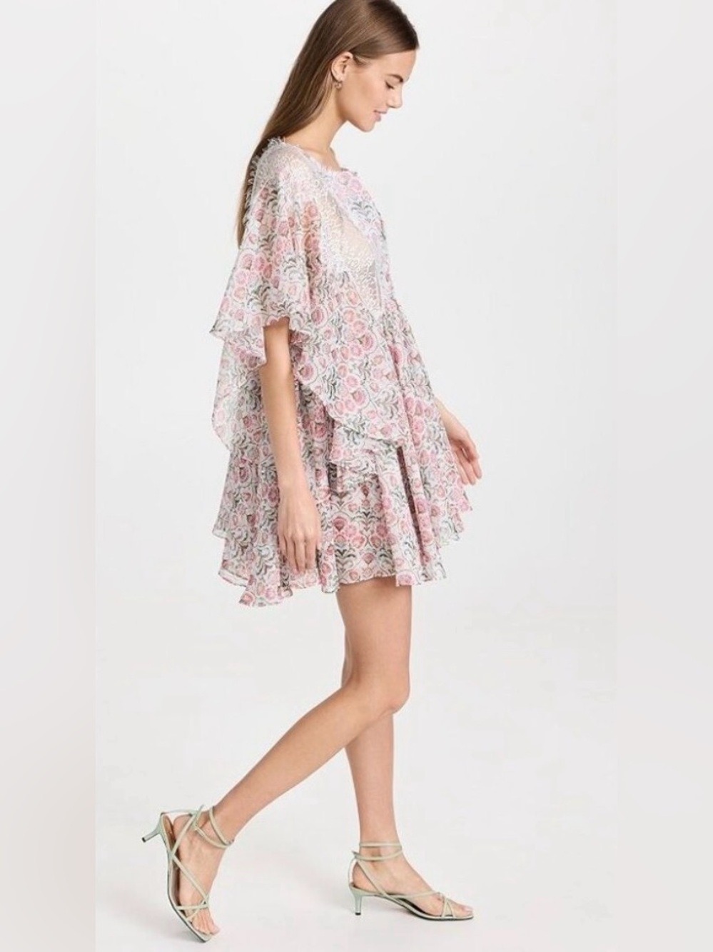 MISA LOS ANGELES Serena Mini Dress - Lace, Flowy, Feminine